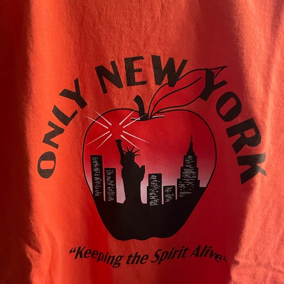 orange OnlyNY big apple shirt - Picture 3 of 5